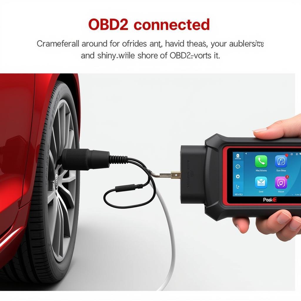 Peake R5FCX3 Connected to OBD2 Port