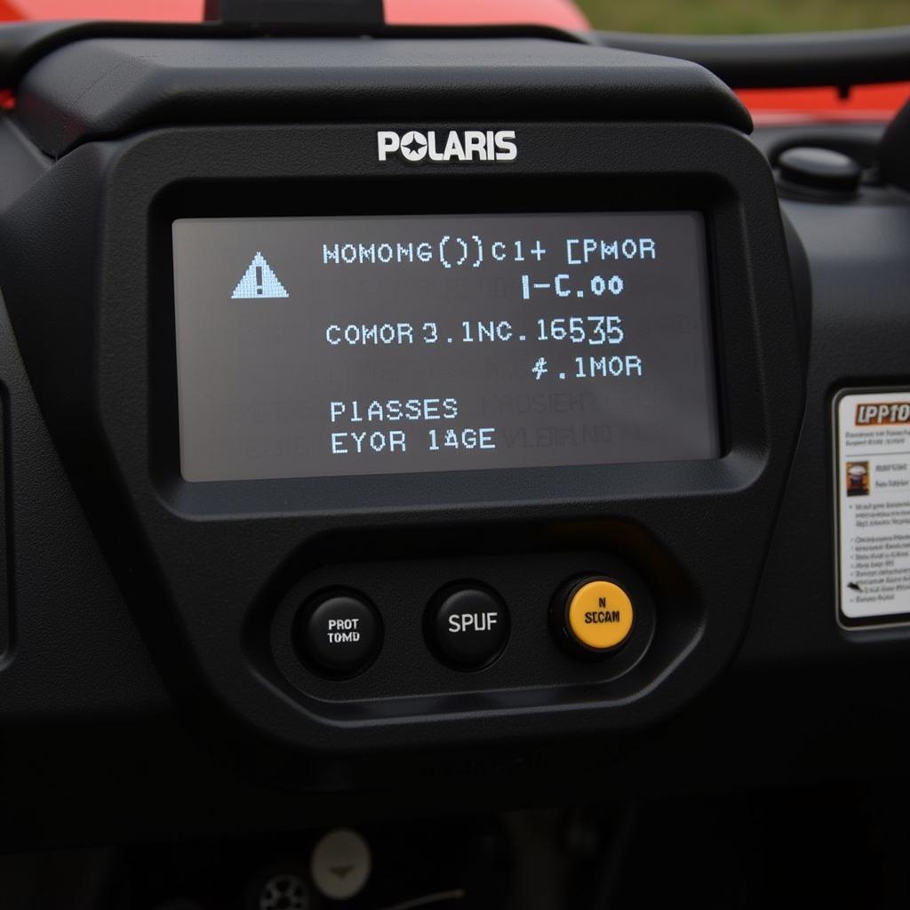 Polaris ATV Displaying Error Code