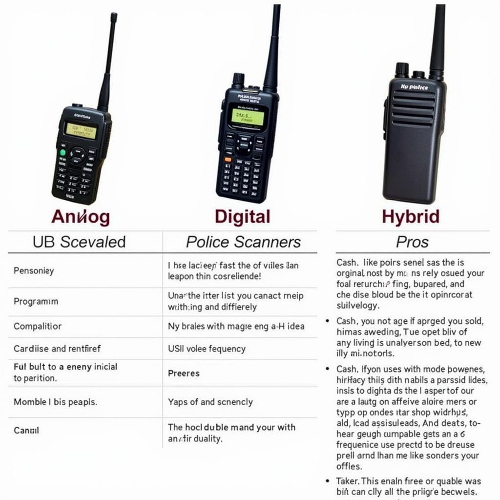 Comparing Different Police Scanner Types