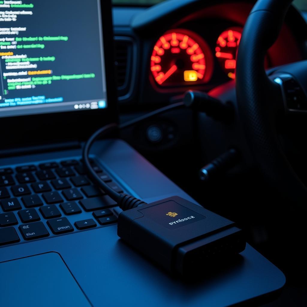 Python Code on an OBD-II Scanner Screen