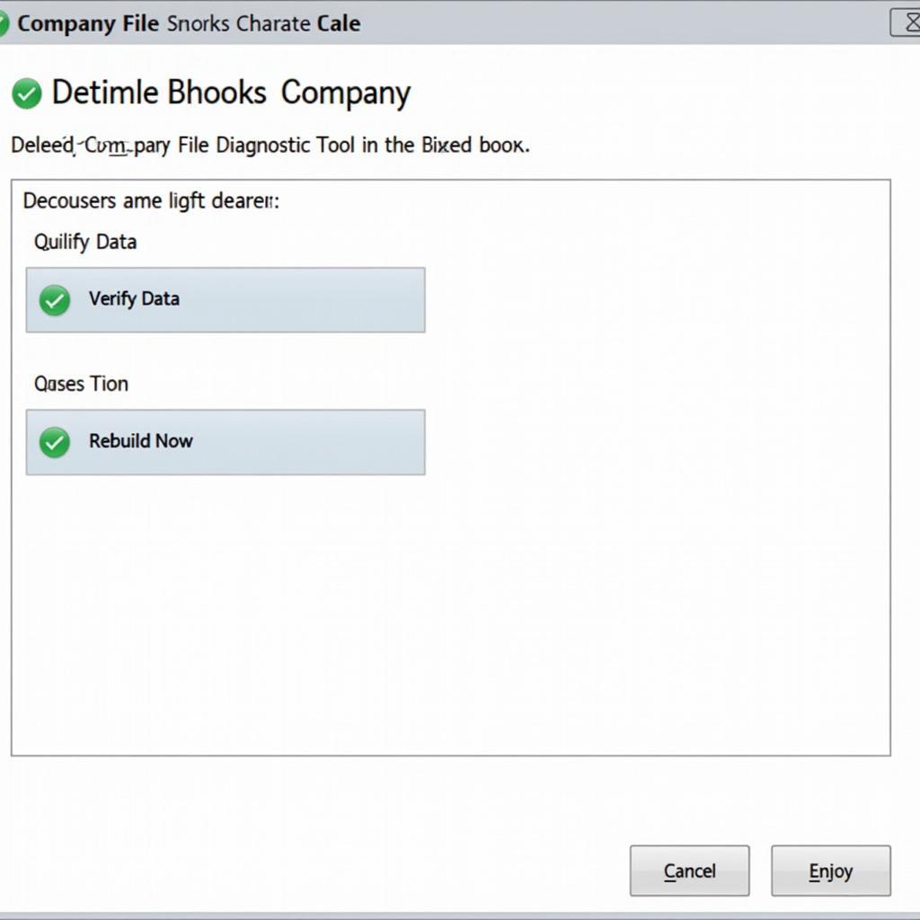 QuickBooks Diagnostic Tool Interface