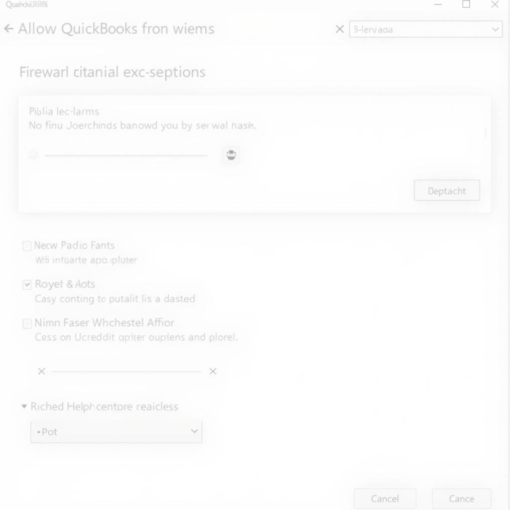 Quickbooks Firewall Settings