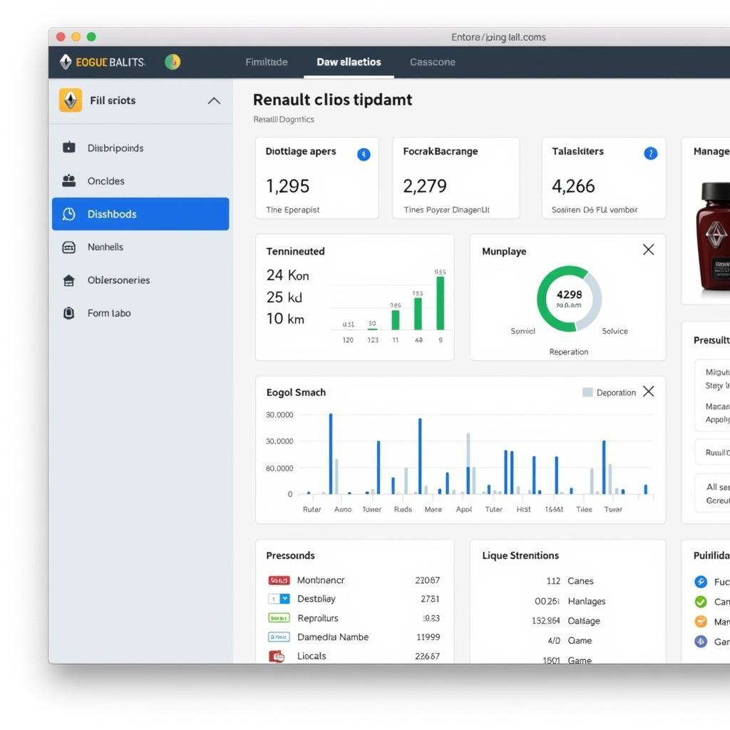 Renault Clip Software Dashboard