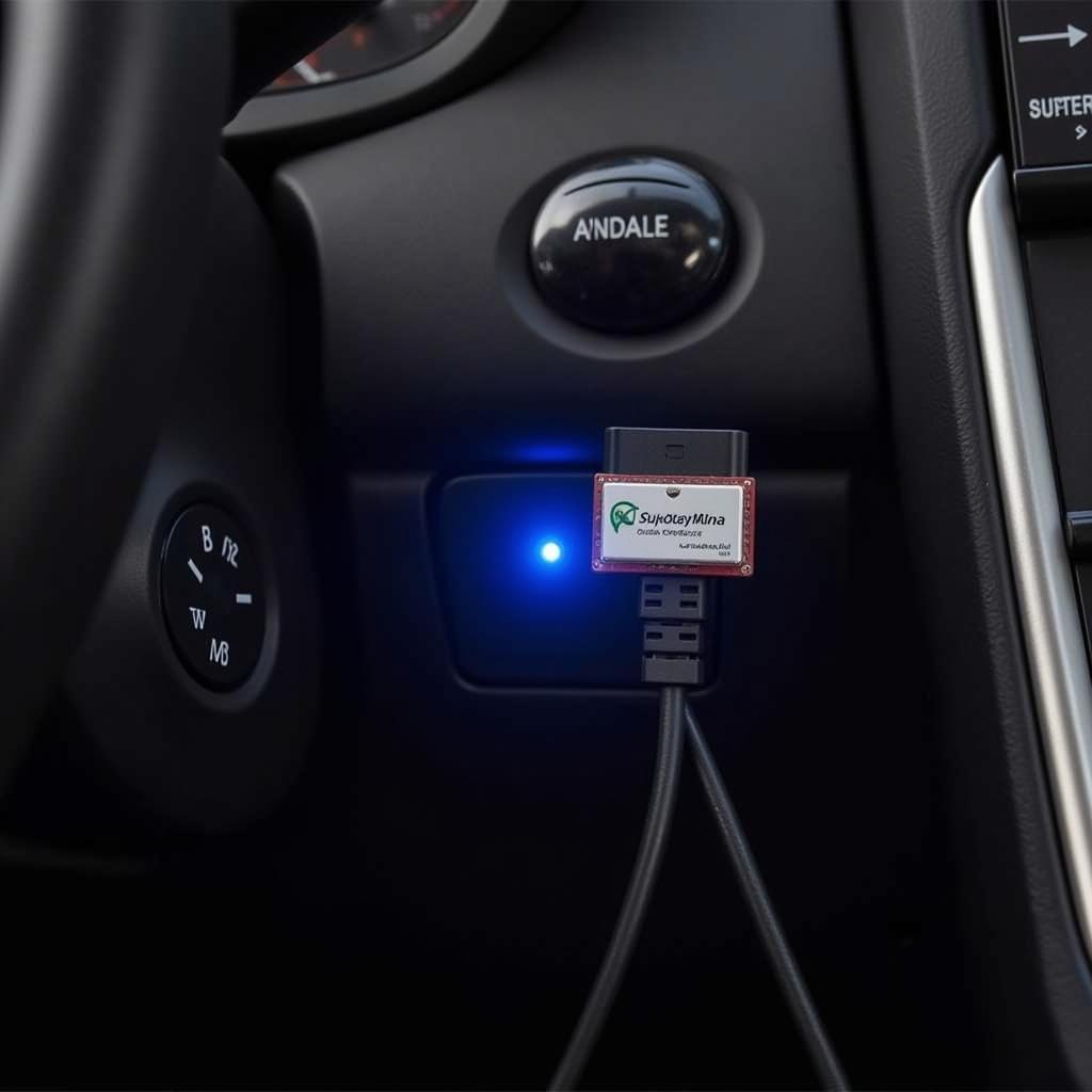 ELM327 Bluetooth Connected to Car OBD2 Port