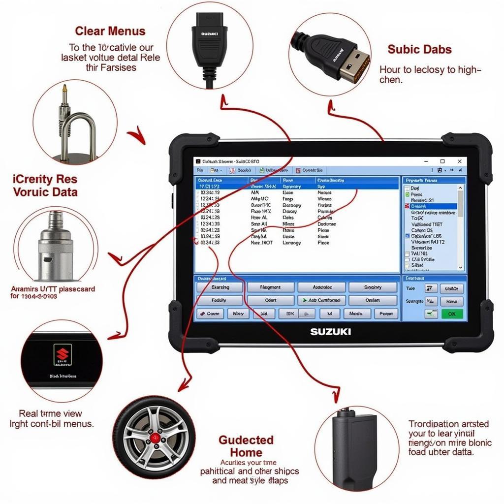 Example of a Suzuki Scan Tool Software Interface