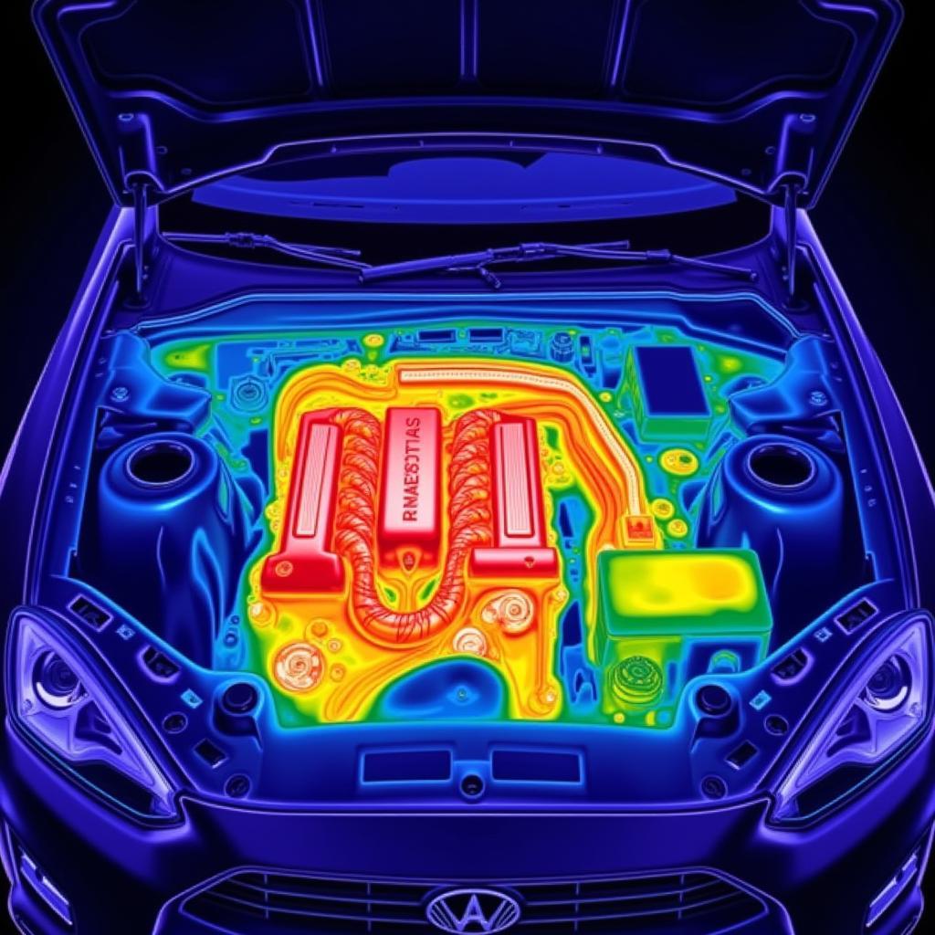 Thermal Imaging of an Engine