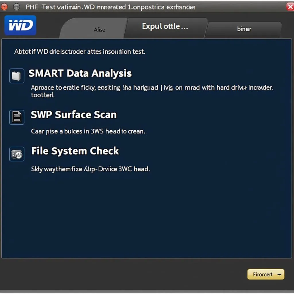 WD Hard Drive Diagnostic Software