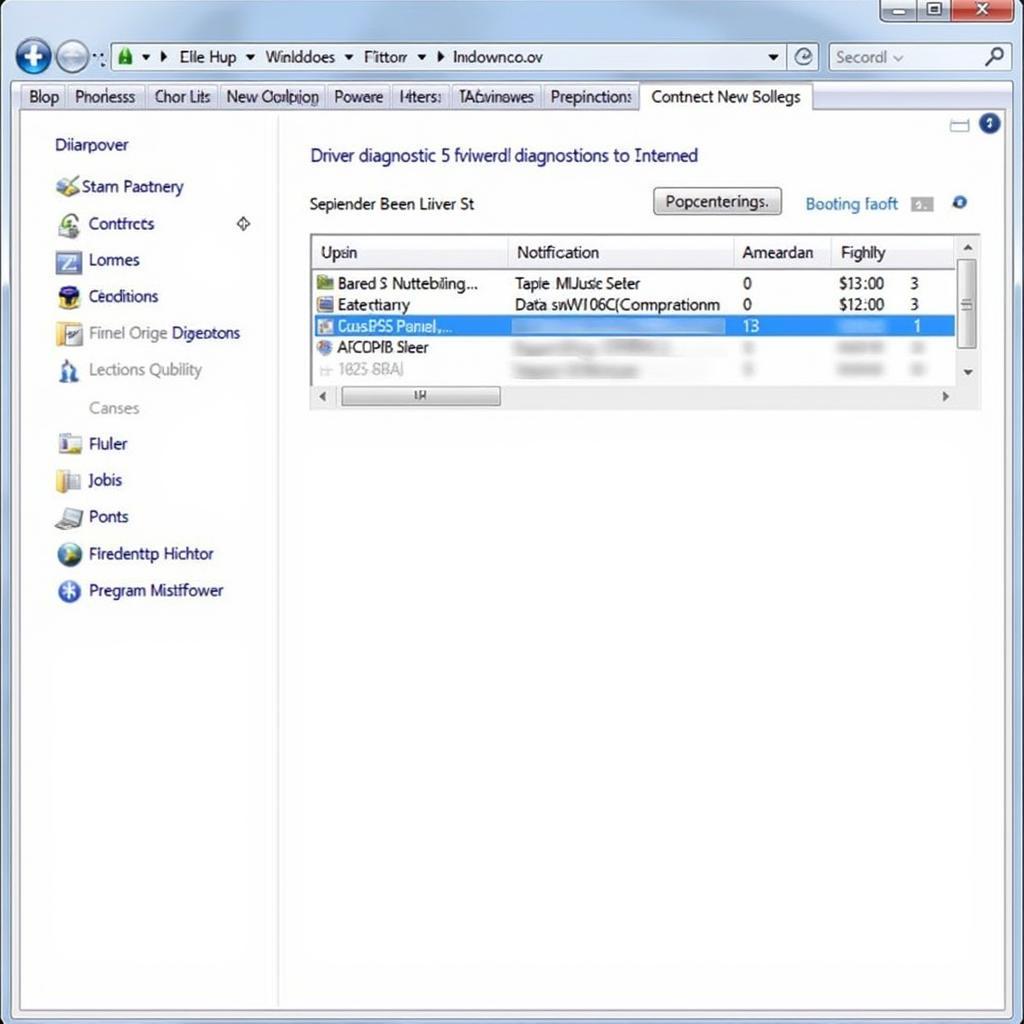 Windows 7 Diagnostic Tool Interface