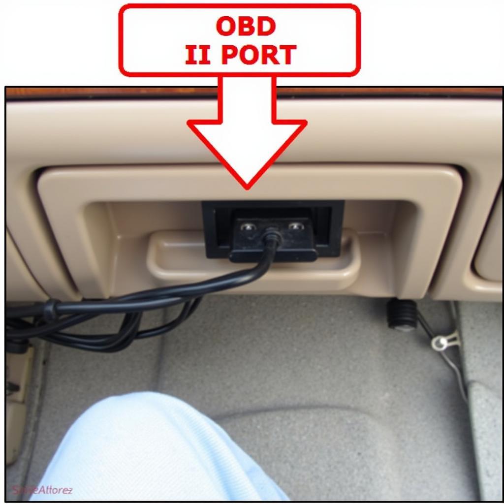 1998 Fleetwood Pace Arrow Vision OBD2 Port Location Under Dashboard