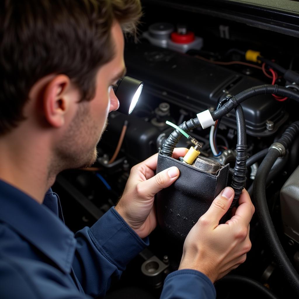 Inspecting the Wiring Harness on a 2008 Chevy Cobalt