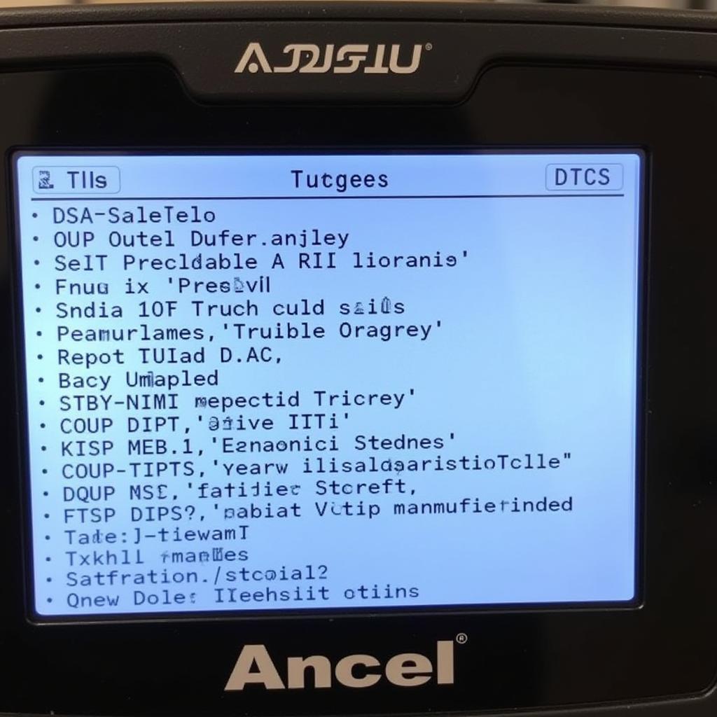 Ancel AD310 Displaying Diagnostic Trouble Codes