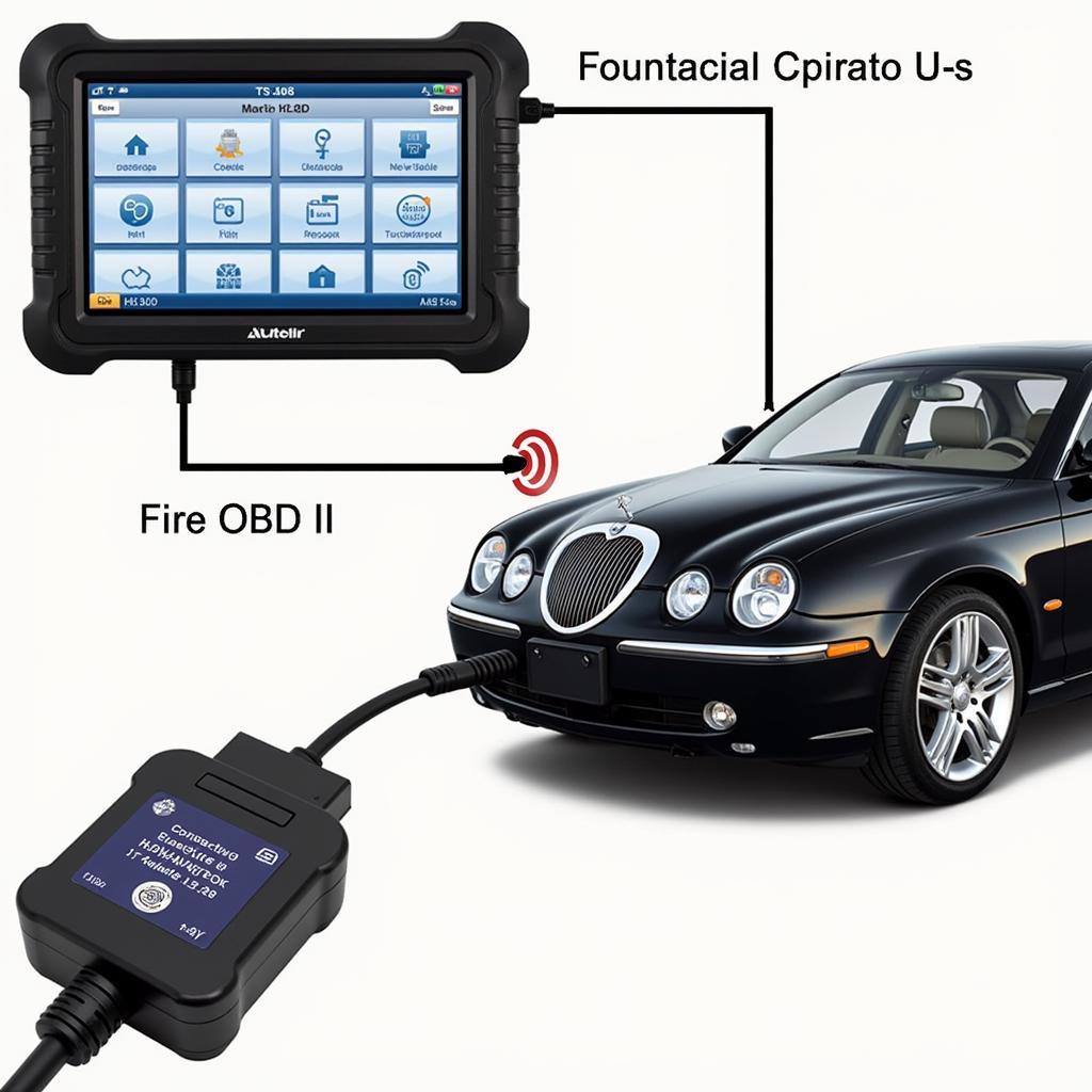 Autel TS408 MaxiTPMS OBD Connection