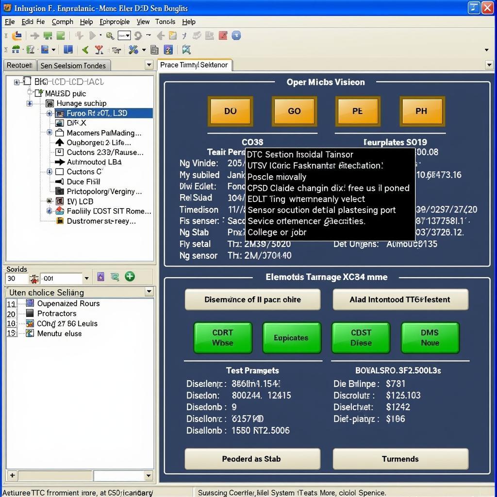 Automotive Diagnostic Software Interface