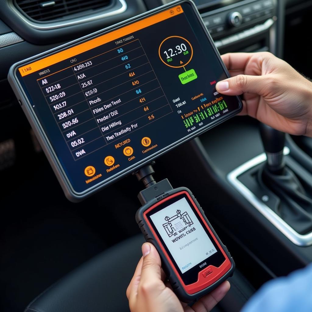 Automotive Image Scanning Tool Performing Diagnostics