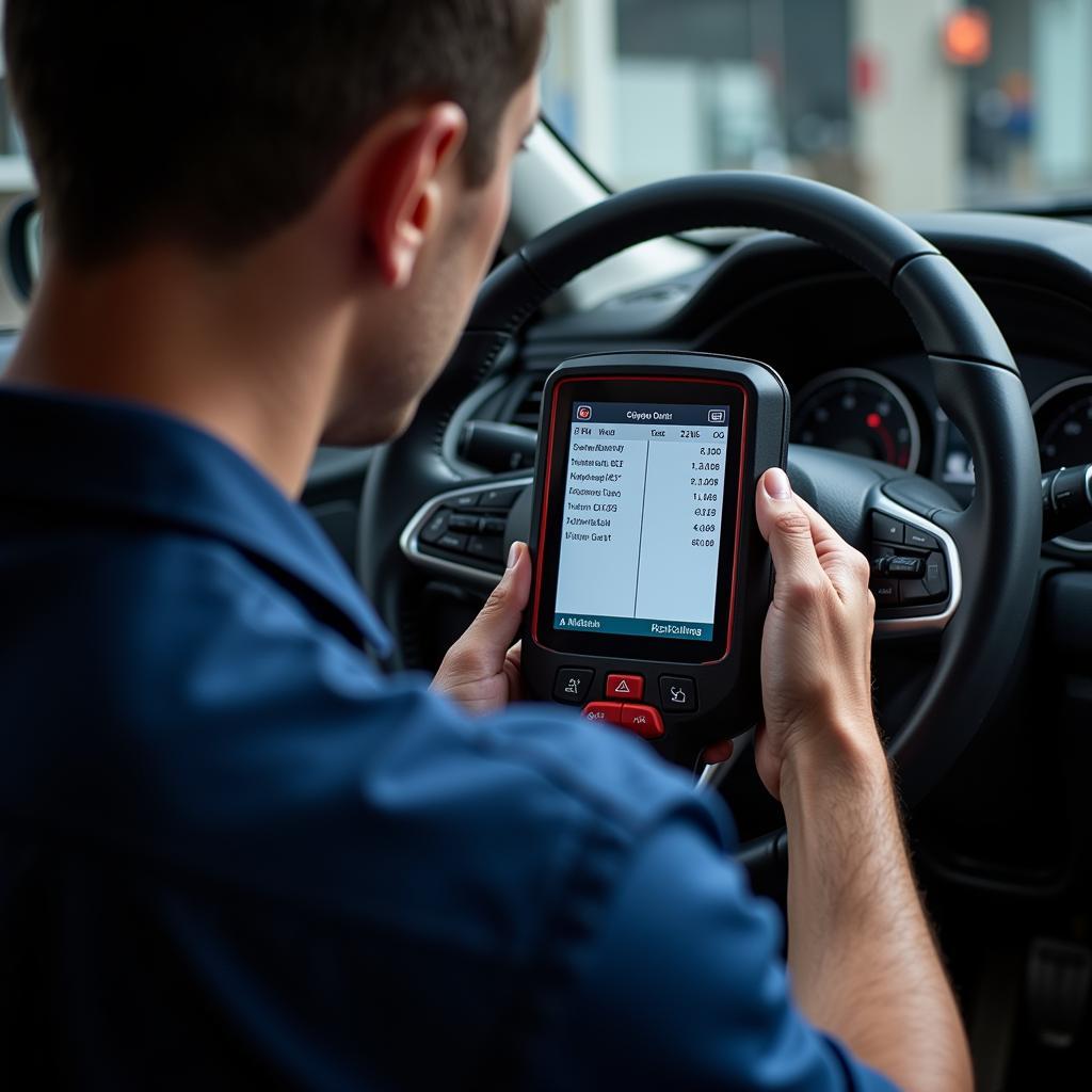 Best Car Diagnostic Tool: OBD2 Scanner in Use