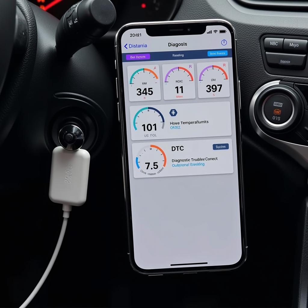 Best car scanner app for iPhone displaying diagnostic trouble codes