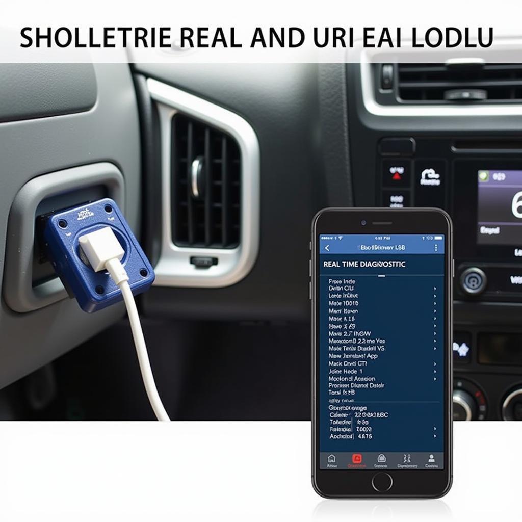 BlueDriver LSB2 Bluetooth Pro OBDII Scan Tool Connected to Smartphone