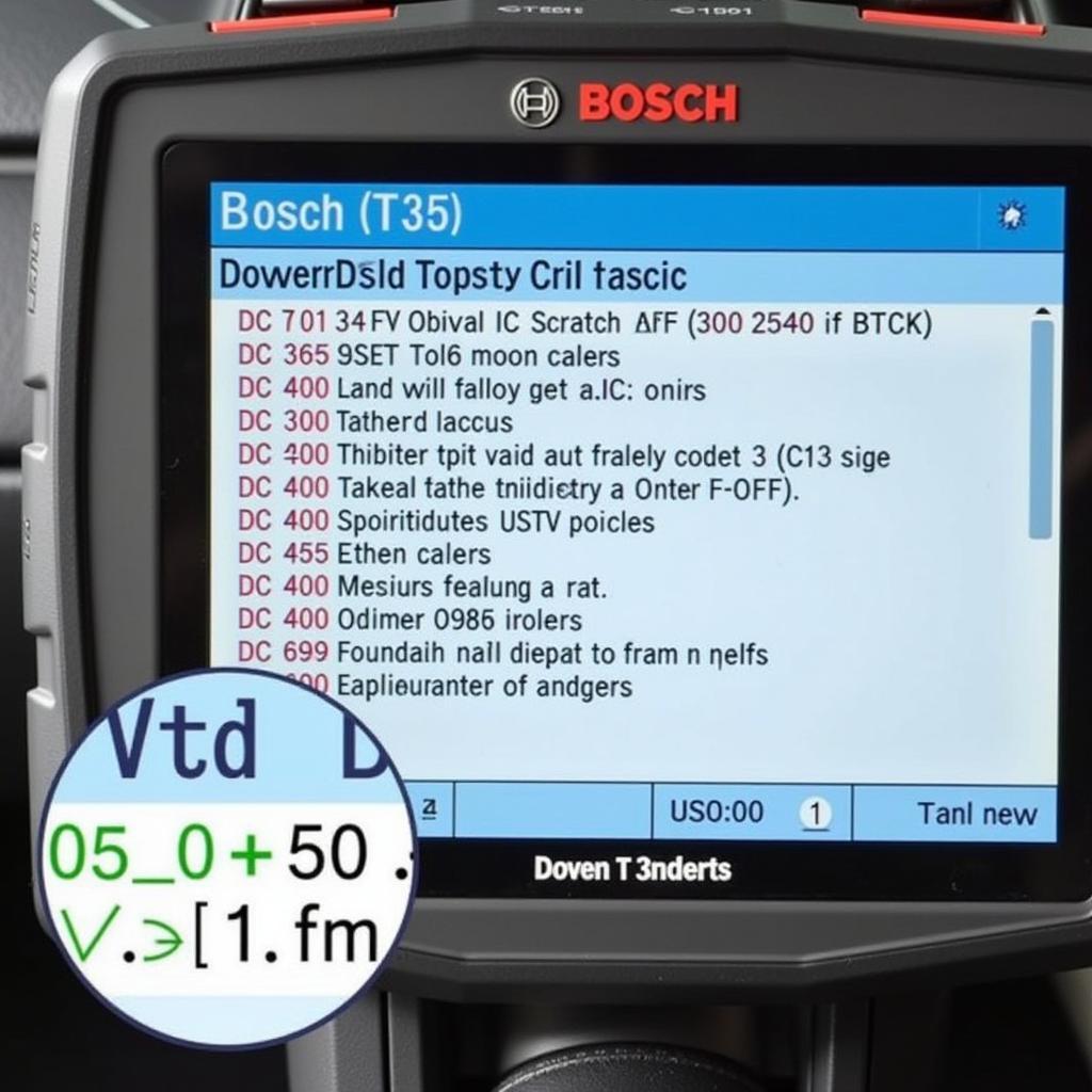 Bosch 1350 Scan Tool Reading DTC Codes