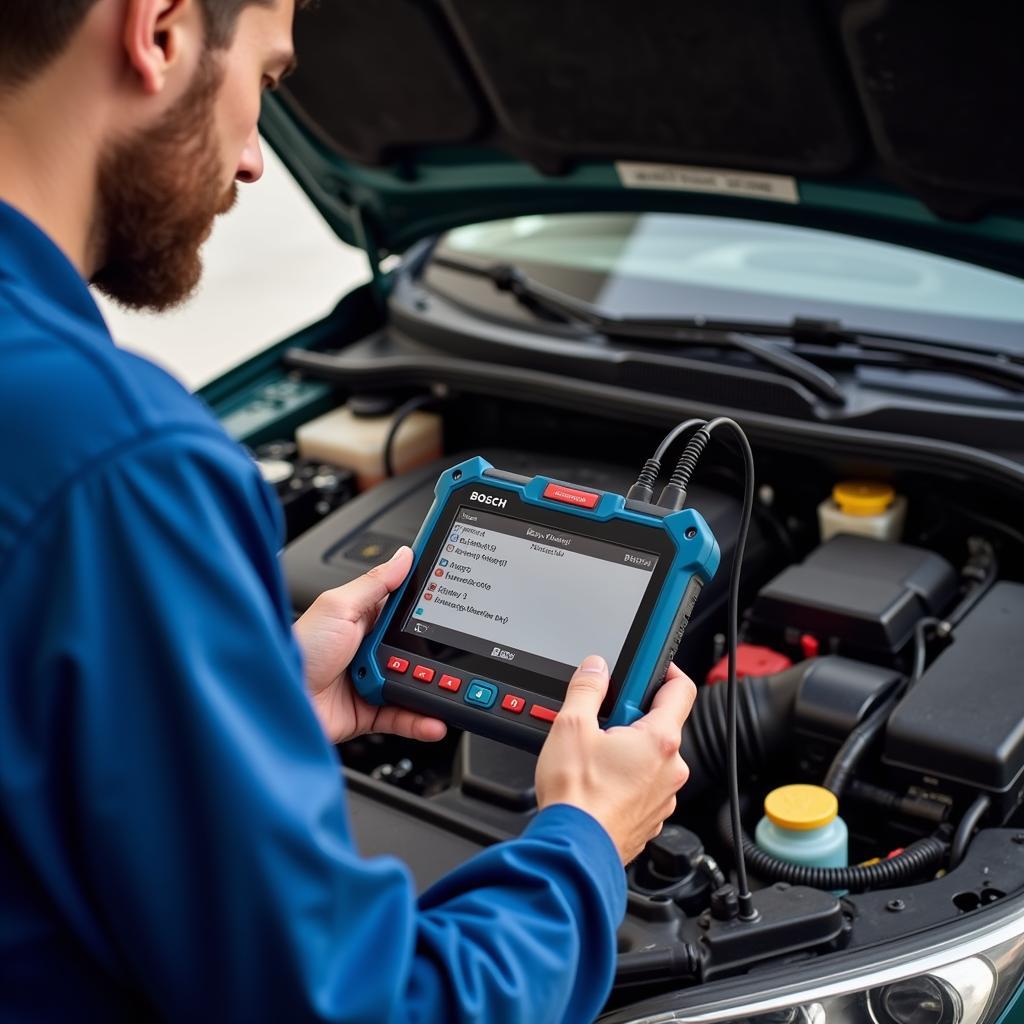 Bosch OBD 1300 Diagnostic Process