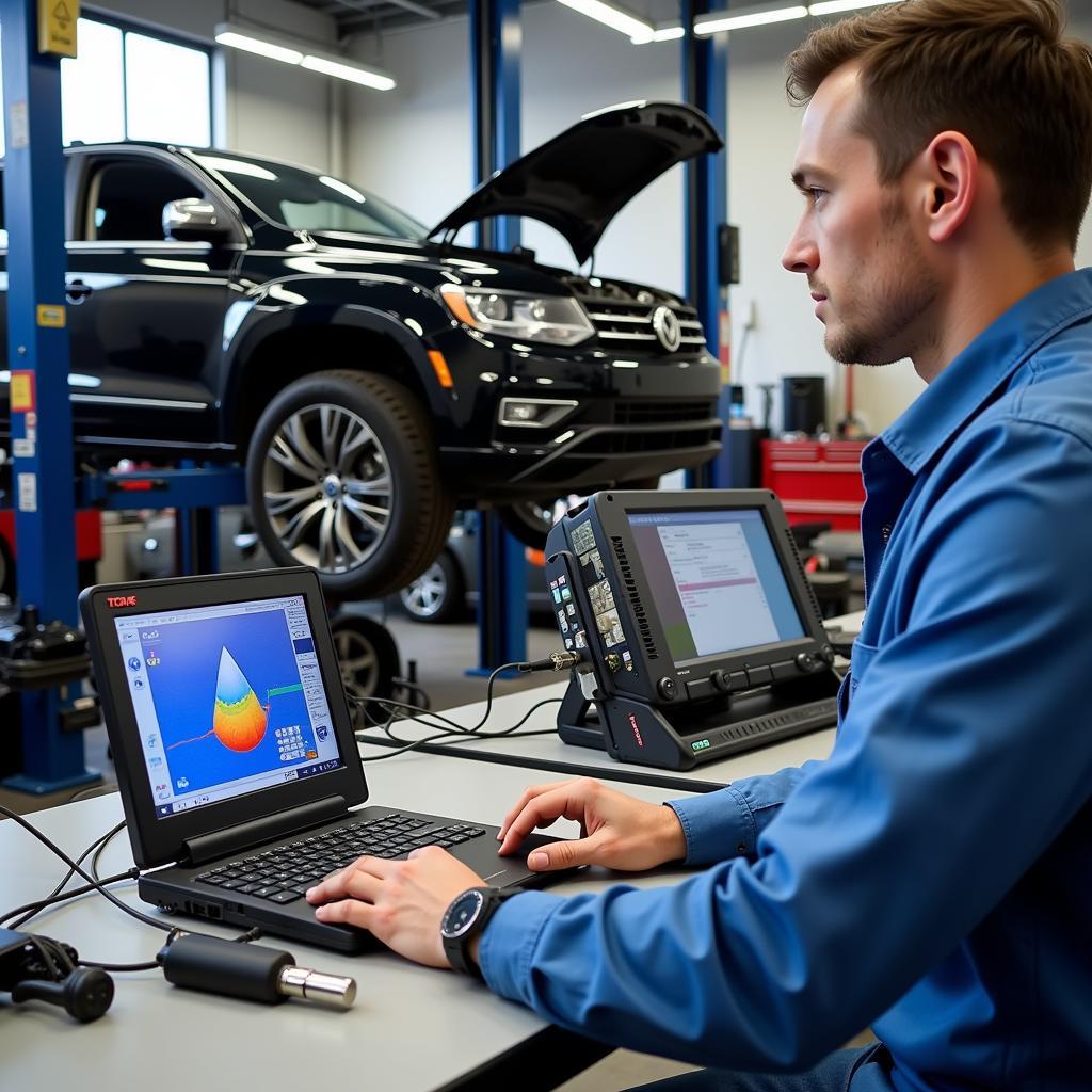 Boundary Scan Test Equipment in Auto Repair Shop