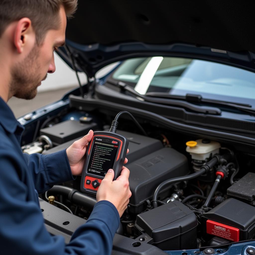 Car AC Scanner Diagnostics in Action