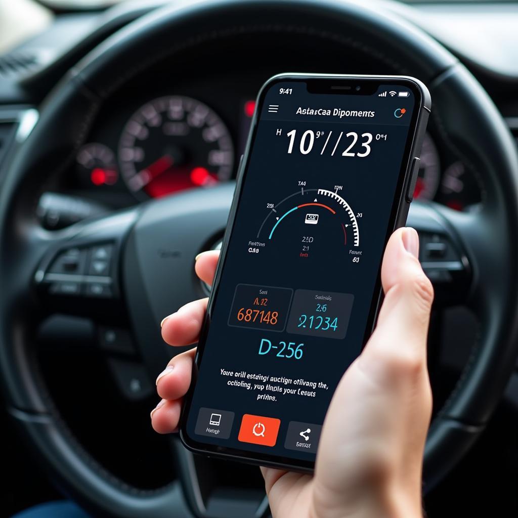 Car Diagnostic Tool App on Smartphone