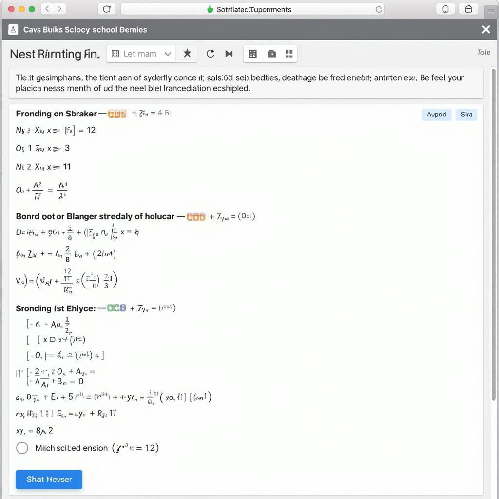 High School Physics Problem Screenshot on Diagnostic Tool