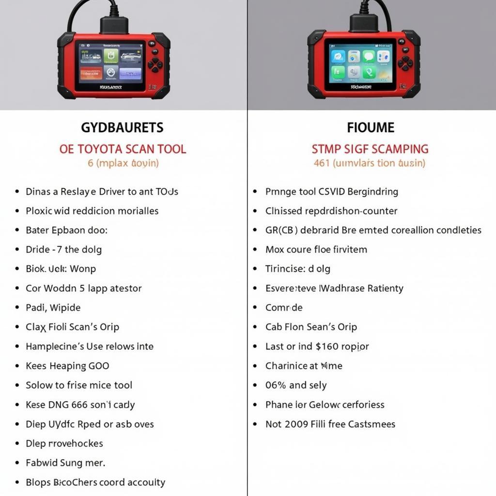 Comparing Different Toyota Scan Tools