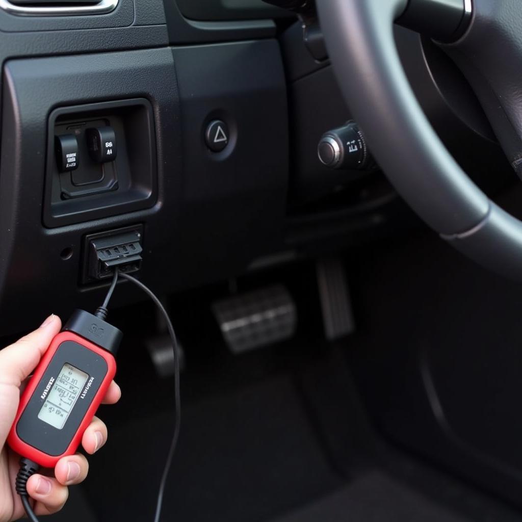 Connecting OBD2 Scanner to Car's Port