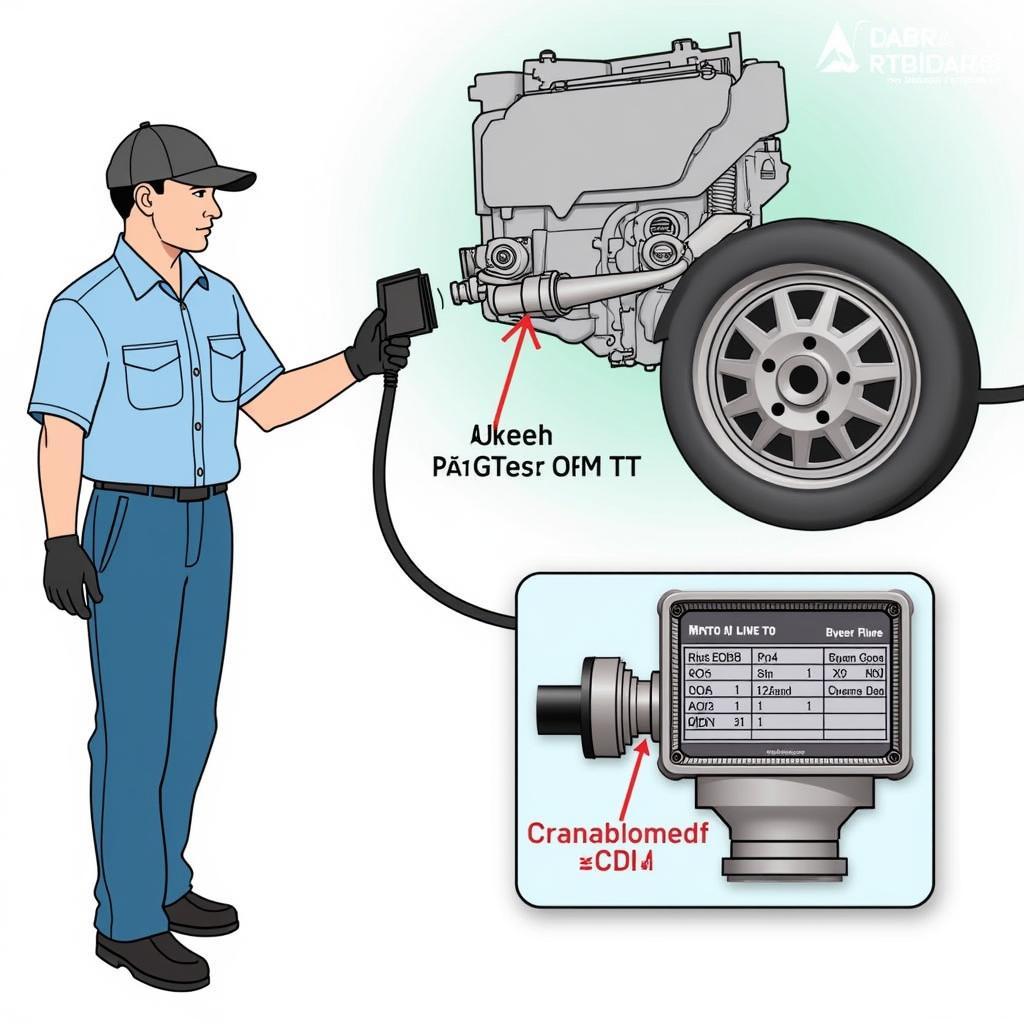 Crank Sensor Relearn Procedure Illustration