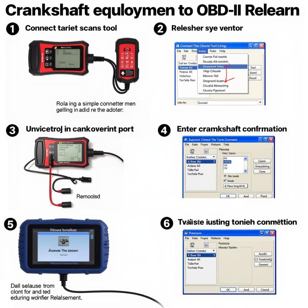 Step-by-step crankshaft relearn procedure