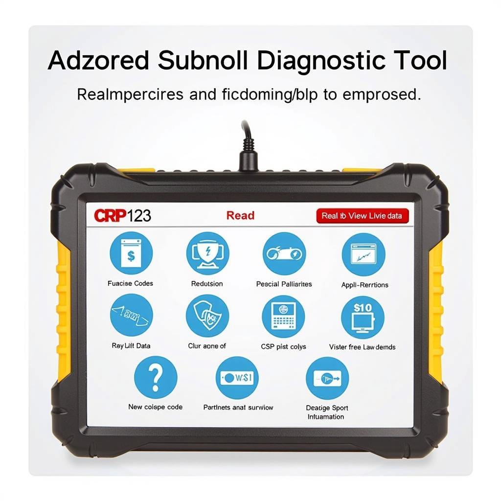 CRP123 Diagnostic Reset Tool Interface