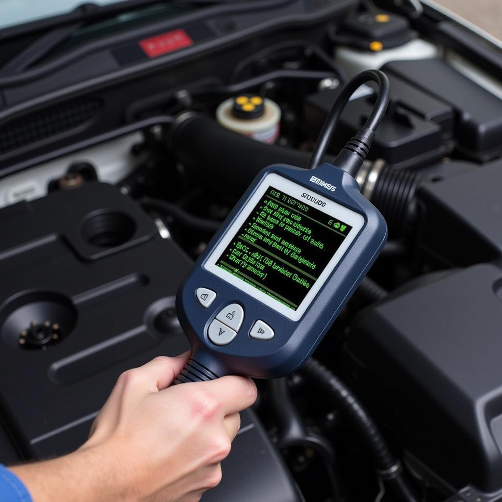 Diagnostic Scanner Reading Car Engine Codes