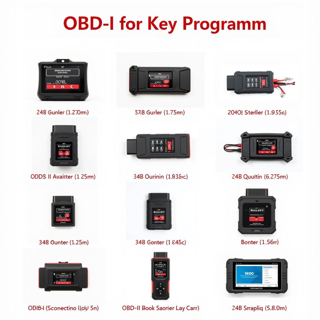 Various OBD2 Scanners for Key Programming