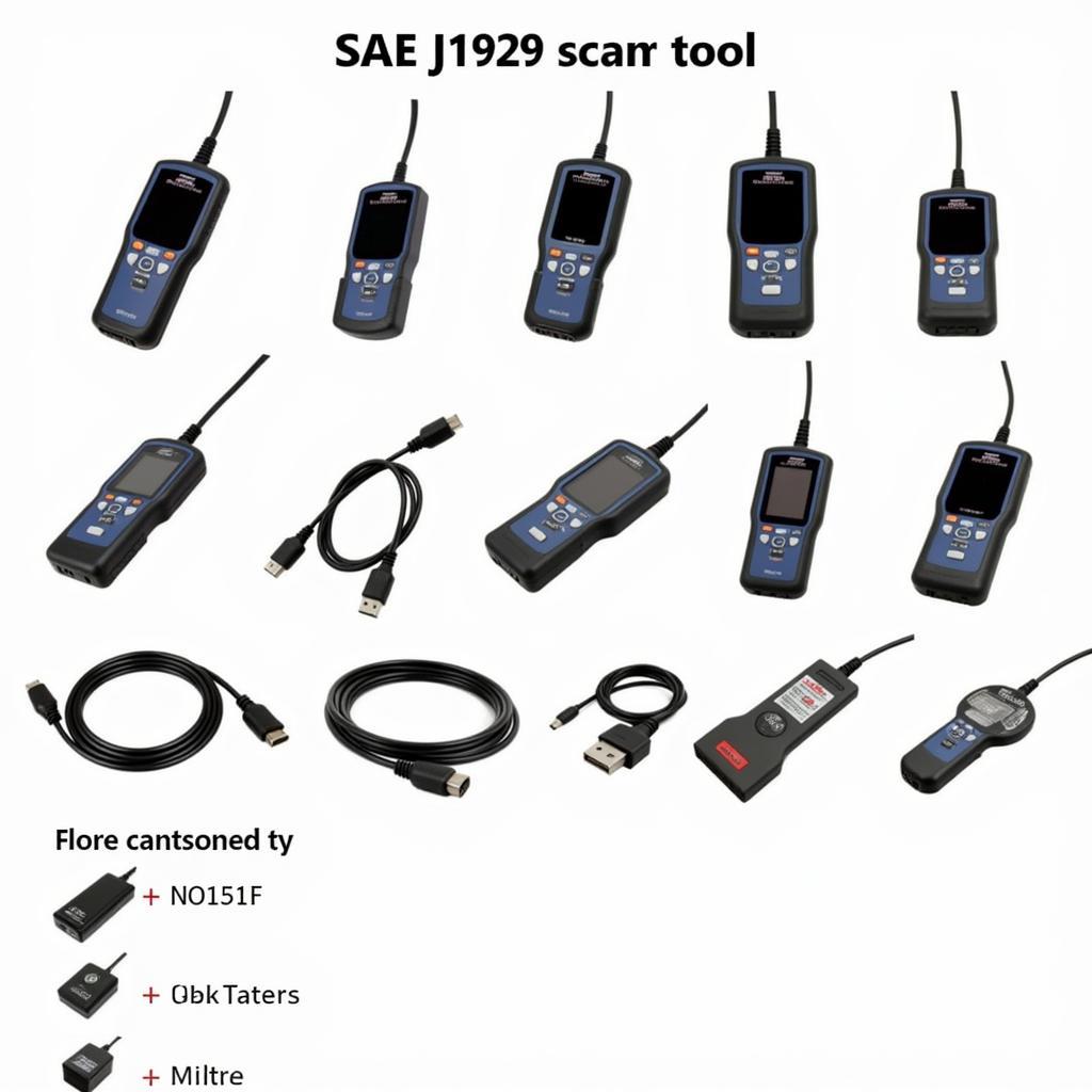 Various SAE J1939 Scan Tools Displayed