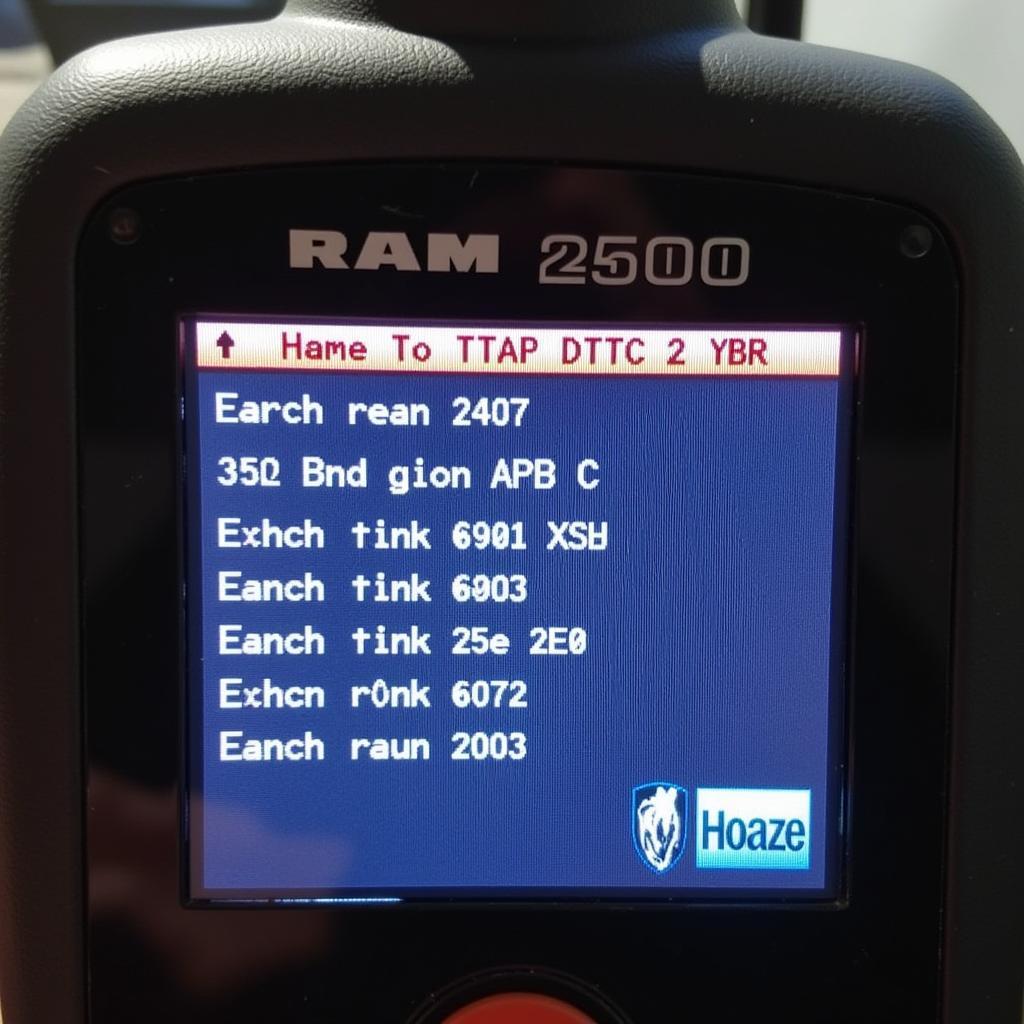 Dodge Ram 2500 Diagnostic Trouble Codes