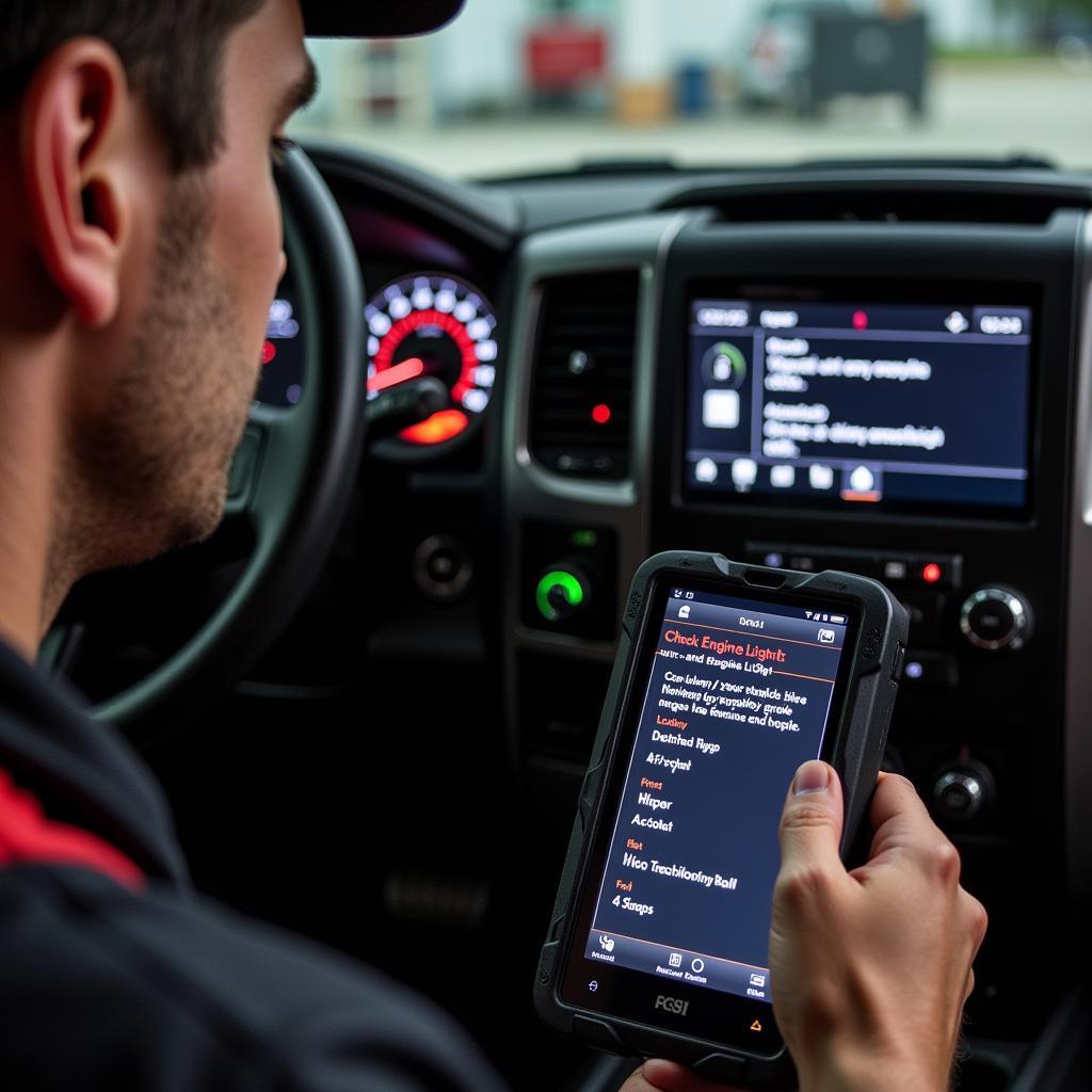 Dodge Scan Tool Diagnosing Engine Light