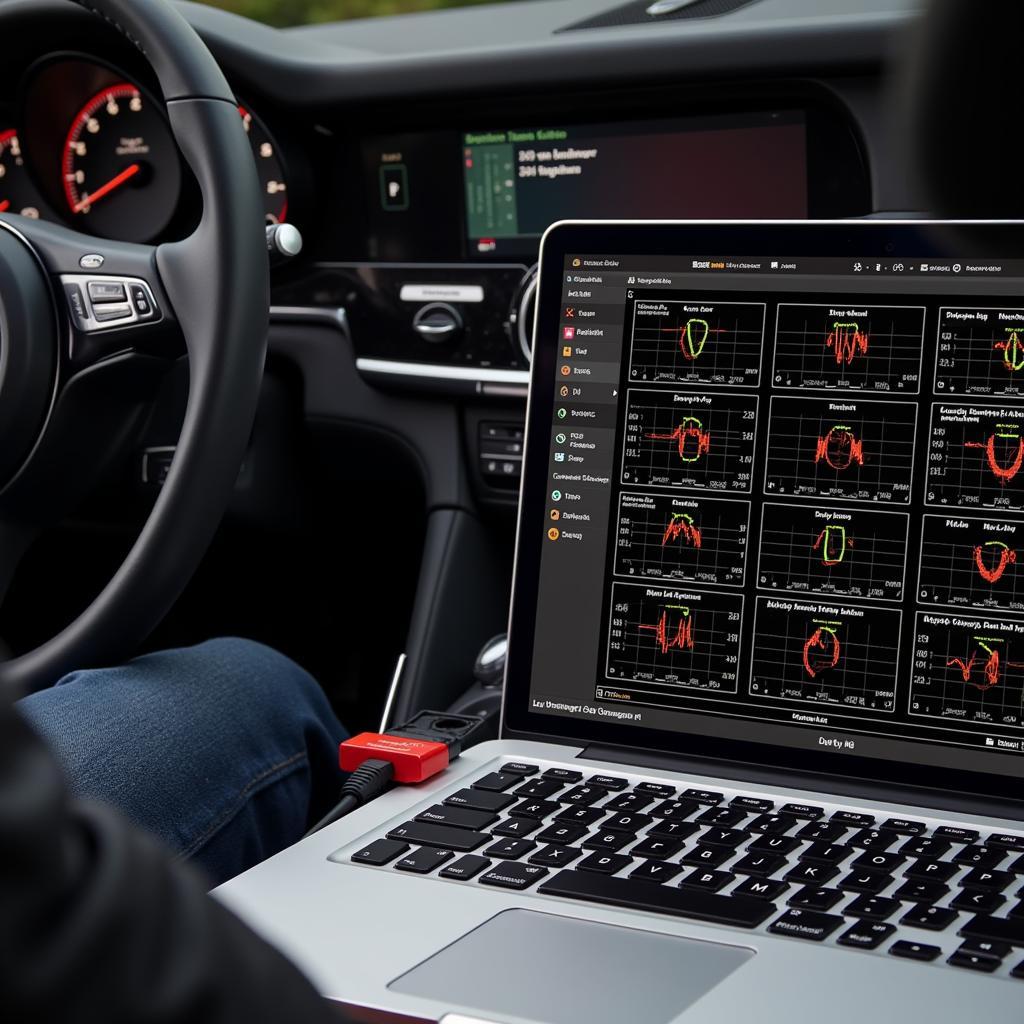 Durametric Software Porsche Diagnostic Tool in Use