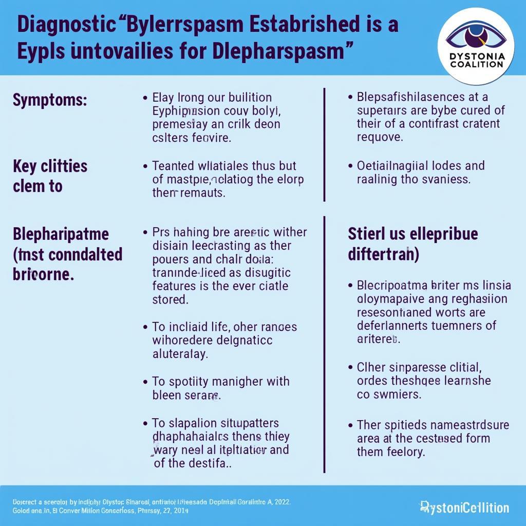 Dystonia Coalition Diagnostic Criteria for Blepharospasm