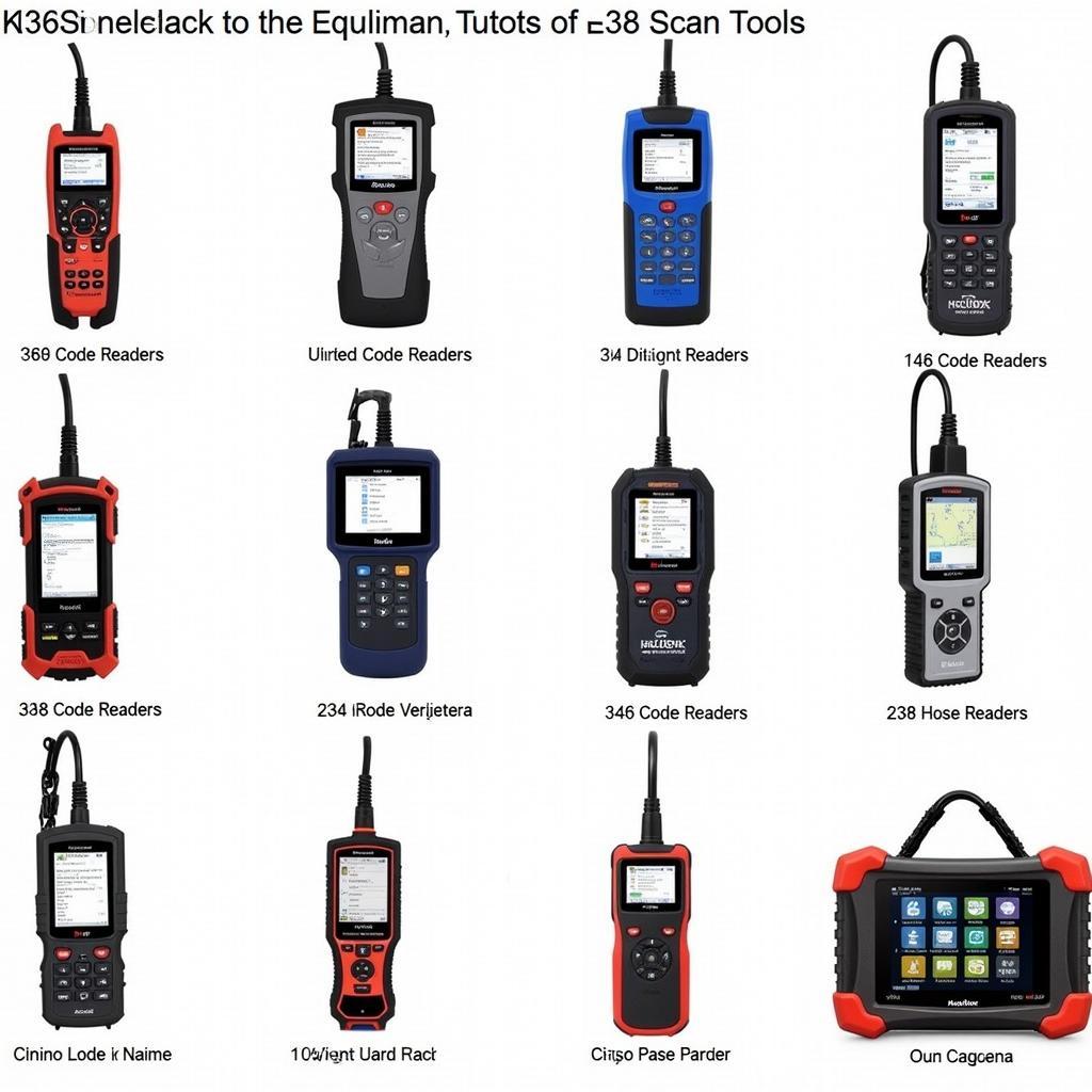 Different E38 Scan Tool Options