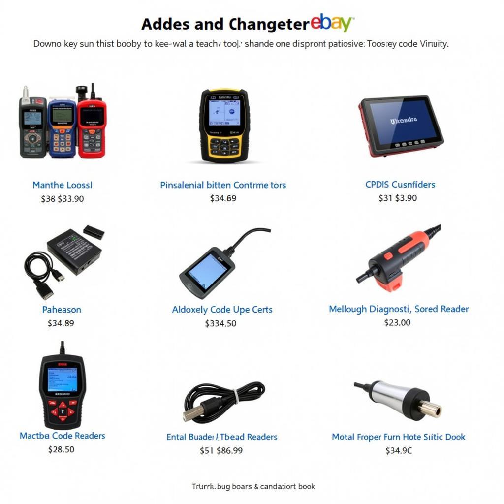 Wide selection of auto scan tools available on eBay