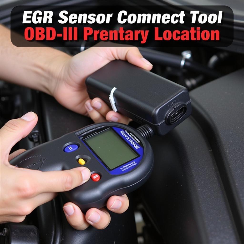 Connecting an EGR Sensor Scan Tool