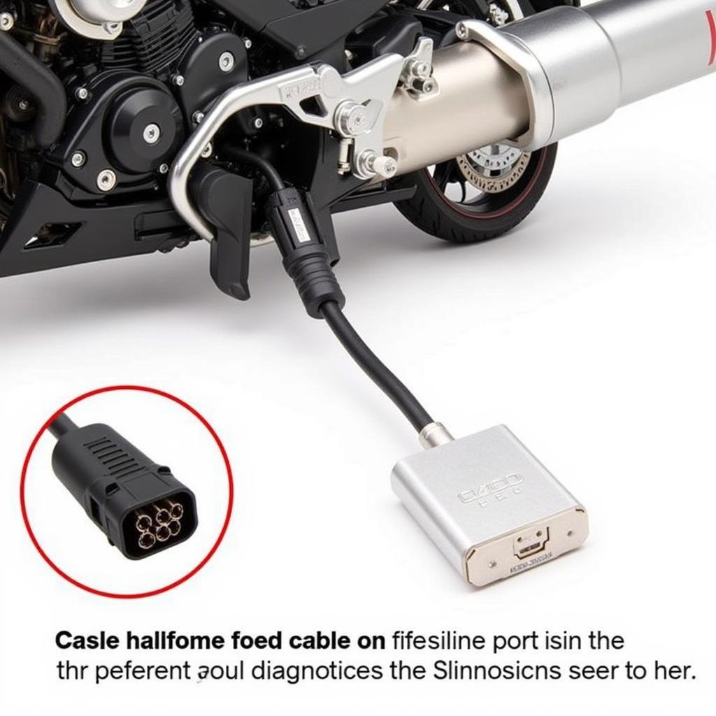 Connecting the FJR1300ES Diagnostic Cable