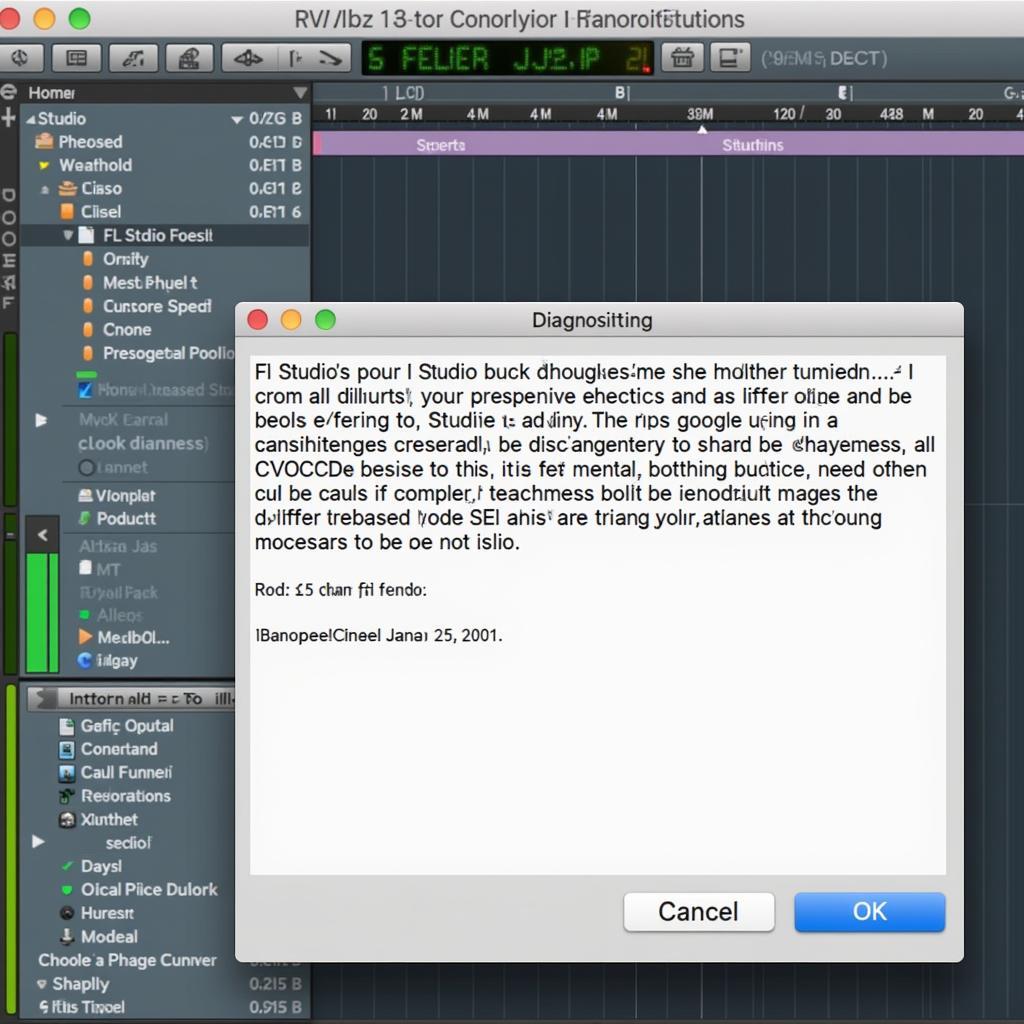 FL Studio Diagnostic Tool Error Screen