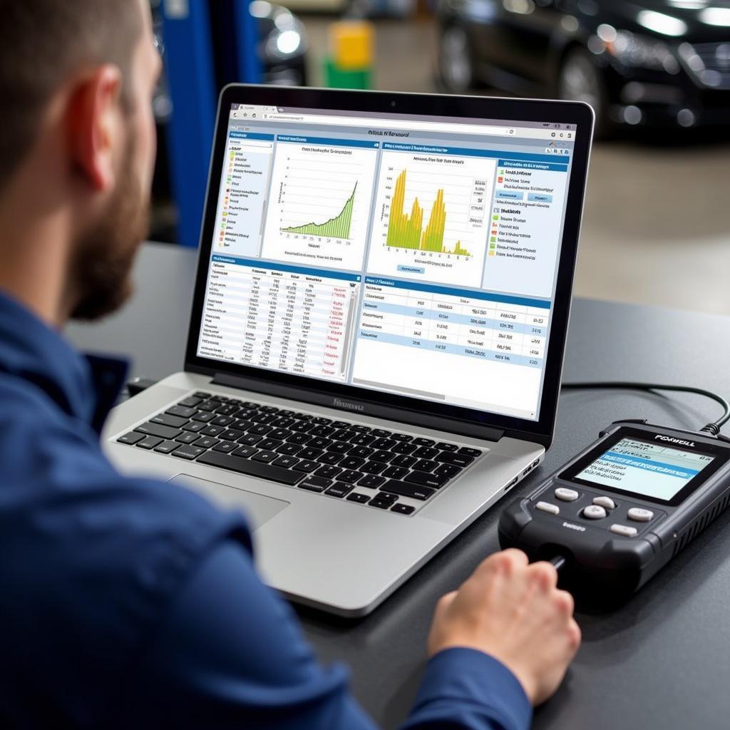 Analyzing Foxwell Daily Record Data on a Laptop