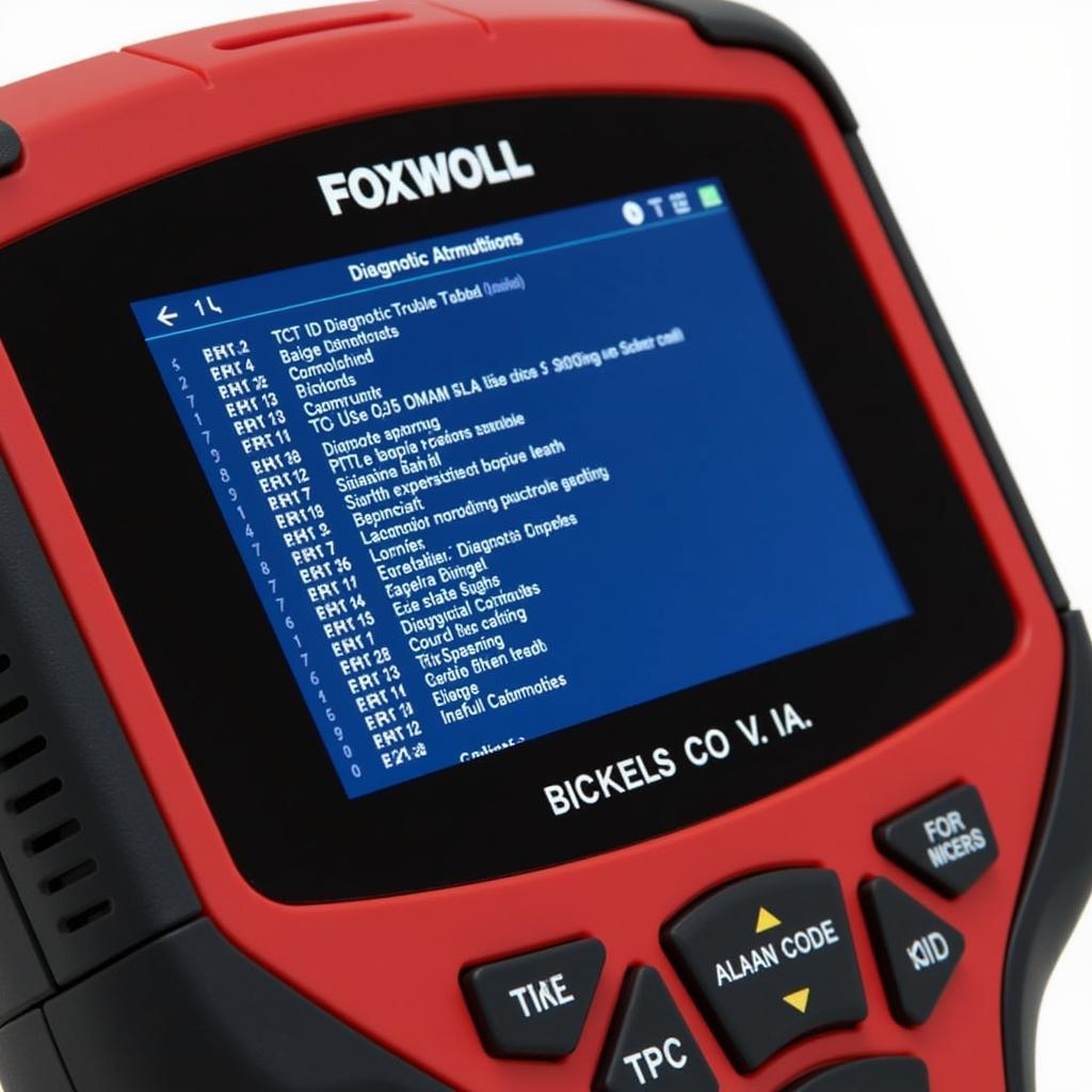 Foxwell NT201 Displaying Diagnostic Codes