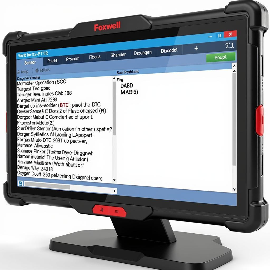 Foxwell NT301 Displaying O2 Sensor DTC