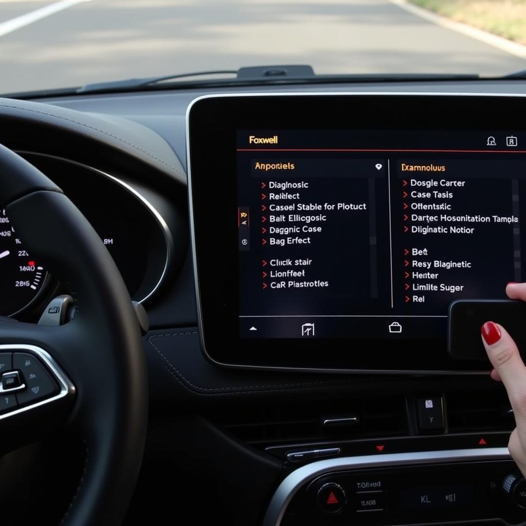 Foxwell NT510 Diagnostic Interface in Use