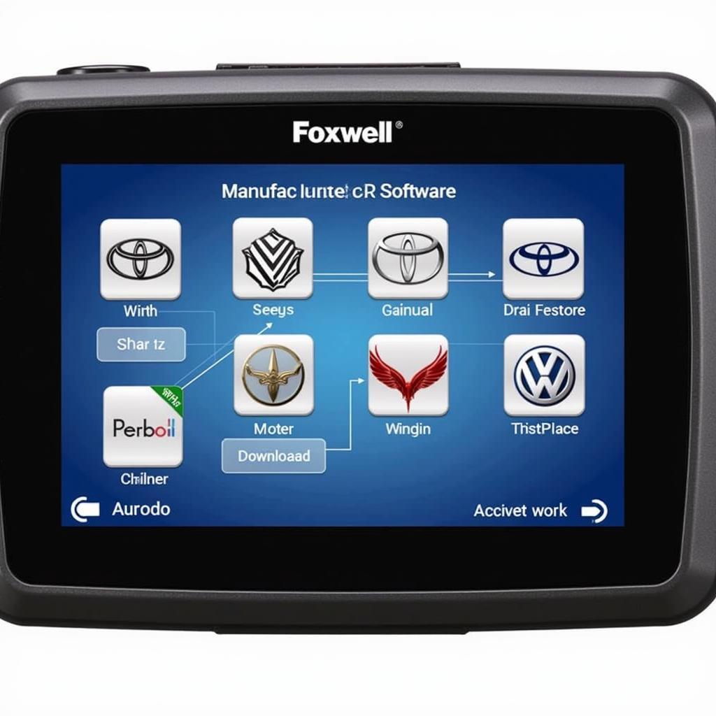 Foxwell NT510 Multiple Manufacturers Software Screen