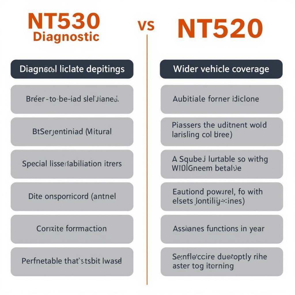 Foxwell NT530 and NT520 Diagnostic Capabilities Comparison